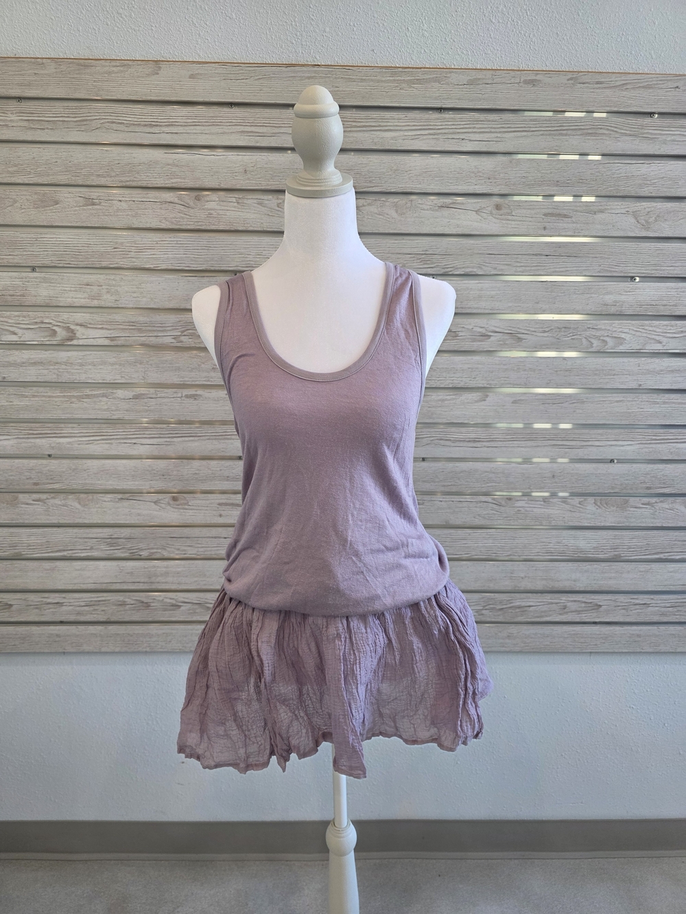Elizabeth and James Dusty Mauve Scoop Neck Tank Dress